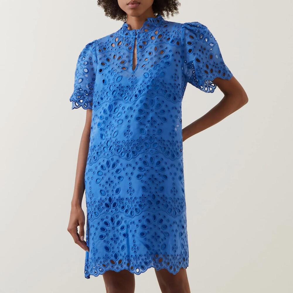 NEW PART TWO gebella dress in nebulas blue